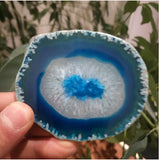 Agate Slices Coaster Crystal Cluster