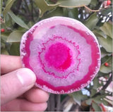 Agate Slices Coaster Crystal Cluster