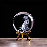 3D Laser Zodiac Rat Crystal Ball