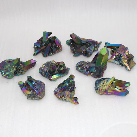 Natural Seven Rainbows Crystal Cluster