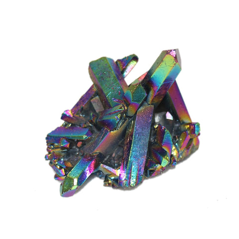Natural Seven Rainbows Crystal Cluster
