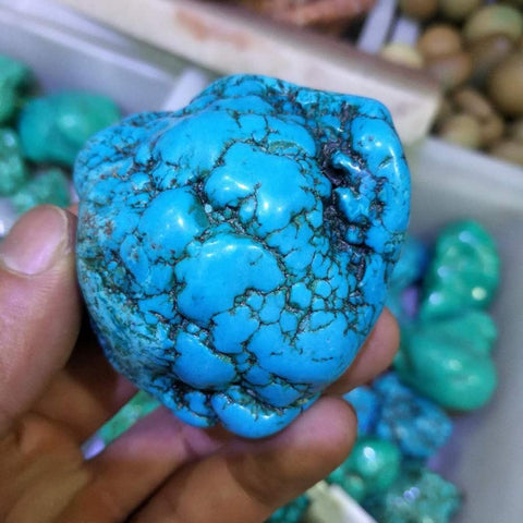 Natural Turquoise Raw Crystal Cluster