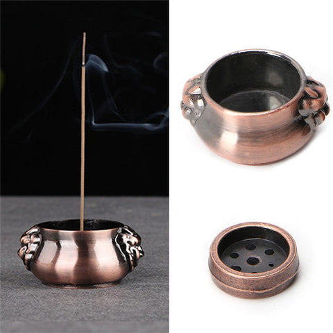 Copper Mini Lion Ear Incense Coil Burner