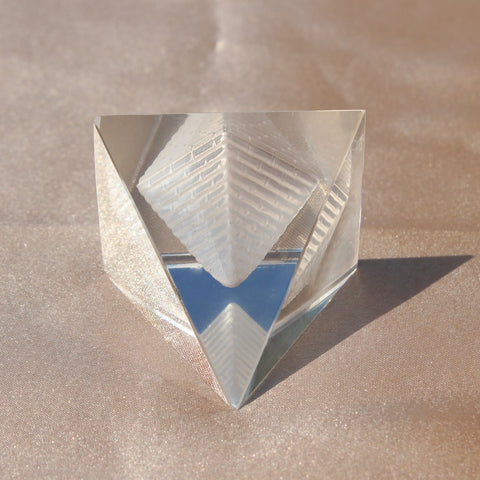 3D Crystal Glass Egypt Pyramid Feng Shui