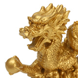 Chinese Geomancy Gold Dragon Figurine