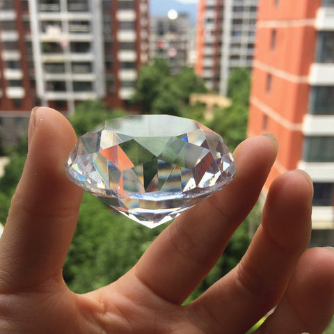 Diamond Rainbow Glass Beads Feng Shui