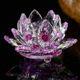 Lotus Flower Crafts Glass Feng Shui