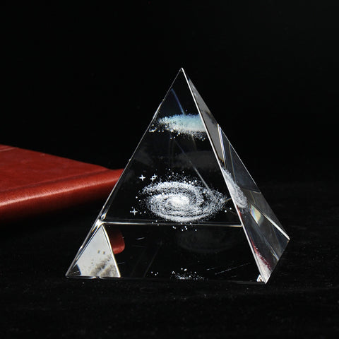 Crystal Pyramid 3D Laser Feng Shui