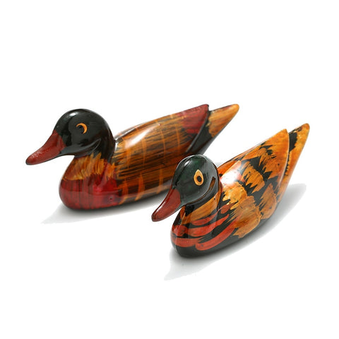 Resin Pair Of Mandarin Ducks